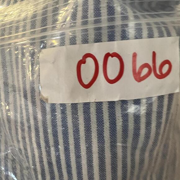 VTG Willi of California Womens M/L Blue White Striped Nautical Button Down Dress - Picture 4 of 13